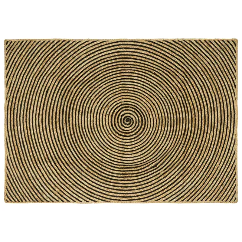 Bereichsteppich nero 140 x 200 cm Jute