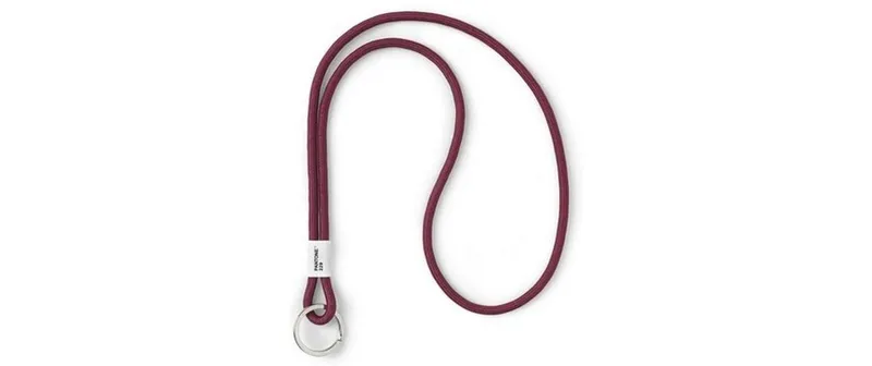 Pantone by Copenhagen Design Schlüsselanhänger Key Chain Long Nylon Aubergine 48 x 3.3 cm