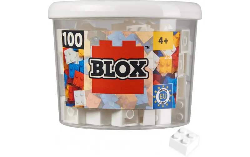 BLOX Bausteine 100 weisse 4er Steine