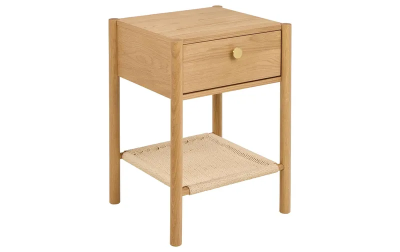 AC Design Nachttisch Monfort Hellbraun, 43.5 x 40 x 60 cm