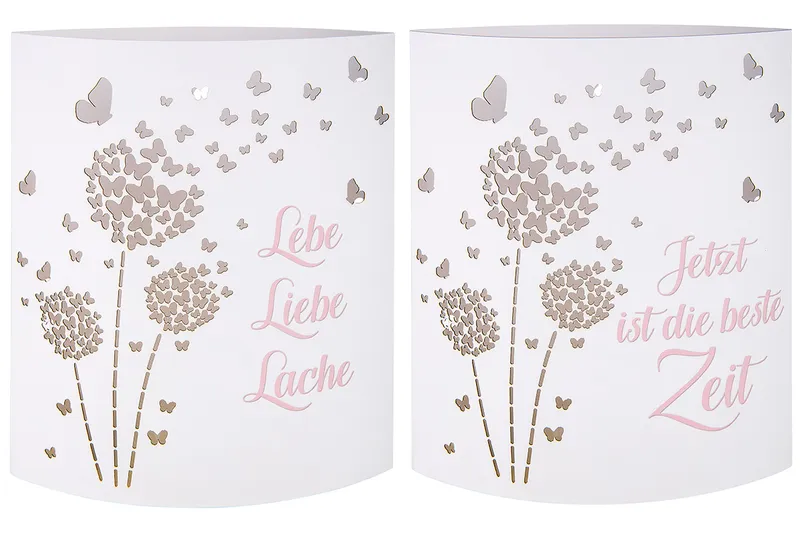 Papier Laterne Pusteblume