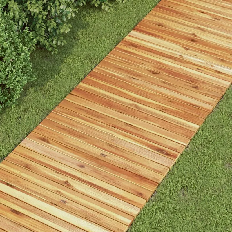 Allée de jardin 200x50 cm bois massif d'acacia