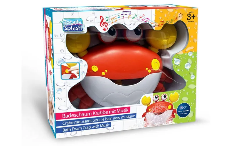 Totally Badespielzeug Splash Badeschaum Krabbe con Musik