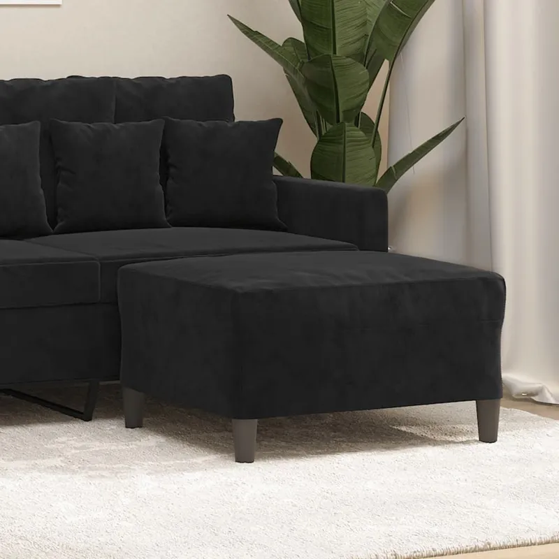 Fußhocker nero 70x55x41 cm Samt