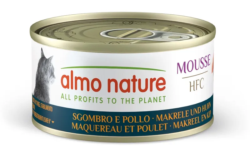 Almo Nature Nassfutter HFC Mousse Makrele und Huhn 70 g