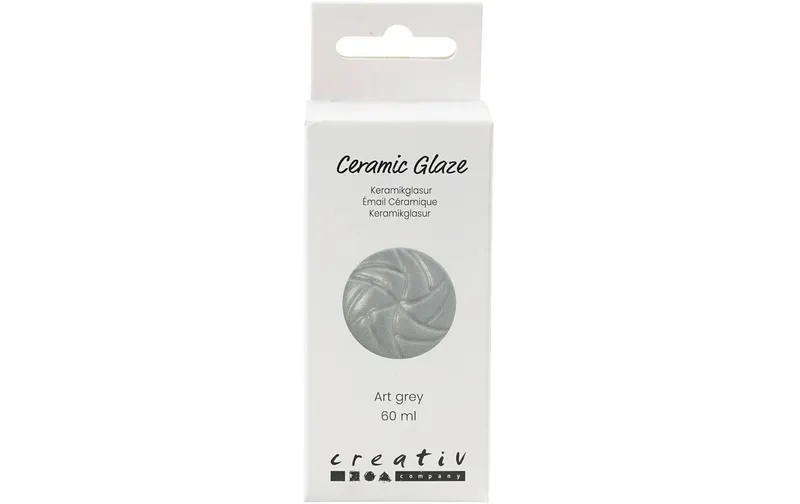 Creativ Company Keramikglasur 984 - 1101 °C, 60 ml, gris