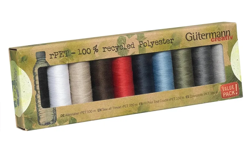 Gütermann Nähgarn-Set Allesnäher rPET 10 pezzi, multicolore