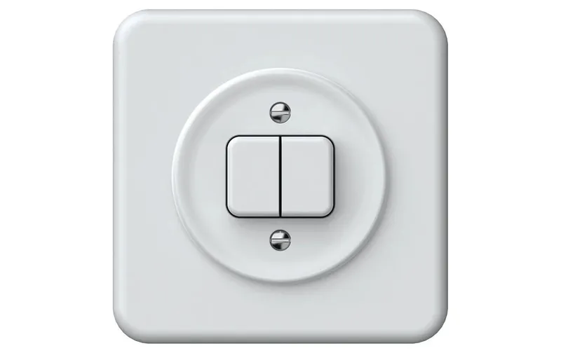 Hager Schalter ORIGIN UP-Druckschalter SCH1(3+3) QuickConnect ws