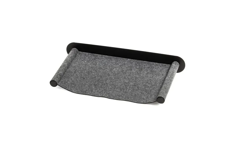CanadianCat Katzenbett Filz-Hängematte mit Wandmontage anthracite