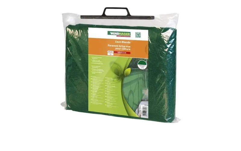 Windhager brise-vue Zaunblende 1,2x5m, vert, SB-Tasche