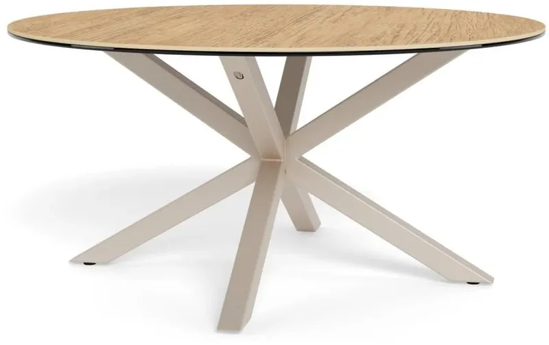 AC Design Couchtisch Heaven Ø 82 x 40 cm, Wildeiche/Glas/Keramik