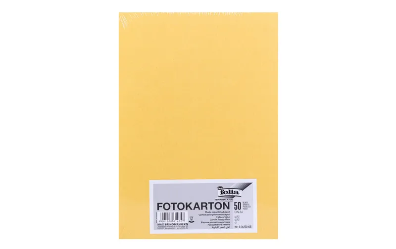 Folia Fotokarton A4, 300 g/m², 50 Blatt, Gold matt