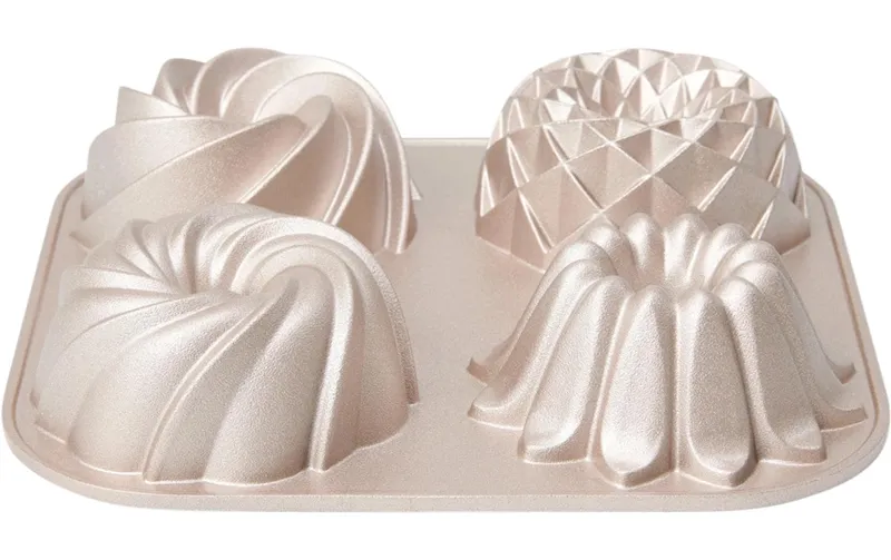 Patisse Gugelhupf-Backform Mini, Aluguss, 4er