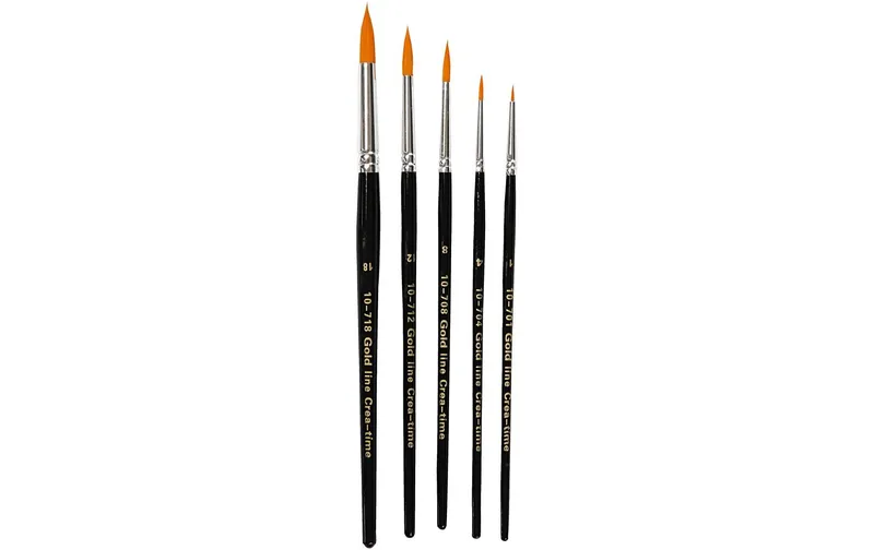 Creativ Company Nylonhaarpinsel Universal 5 pièces