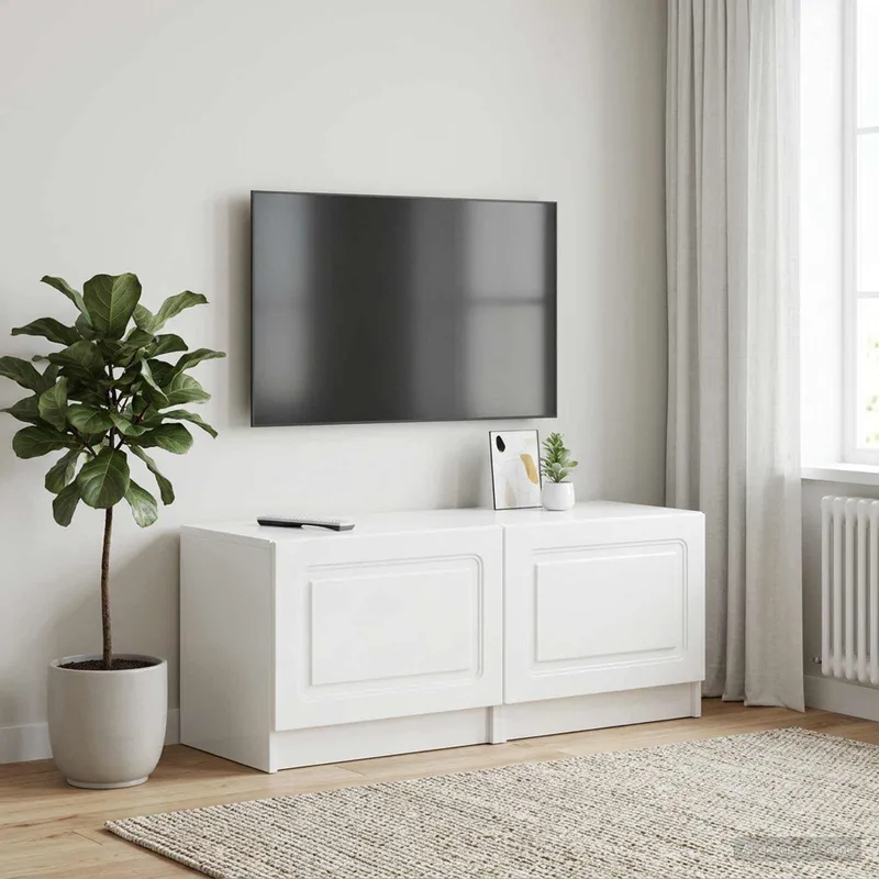 TV-Schrank Hochglanz bianco derivato del legno