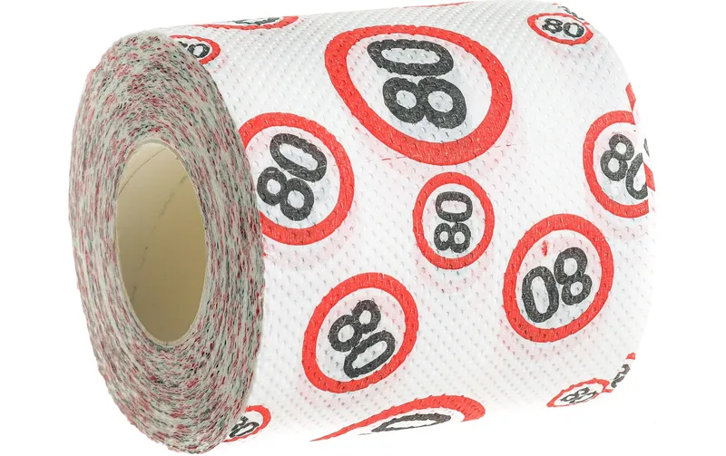 Trendcompany Scherzartikel WC Papier 80. Geburtstag