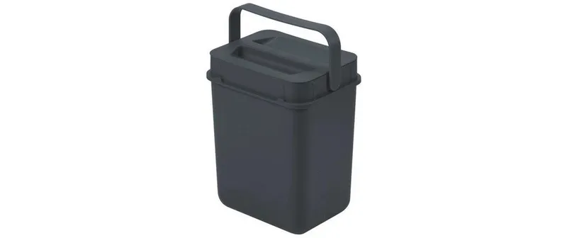 Müllex Komposteimer Boxx 5 l, komplett, Schwarz