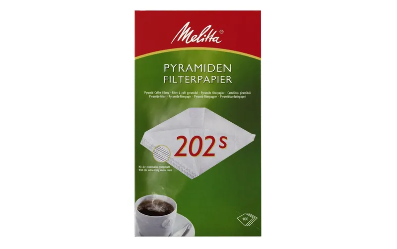 Melitta Filtertüte Pyramiden-Filterpapier 202 S 202s 100 pezzi