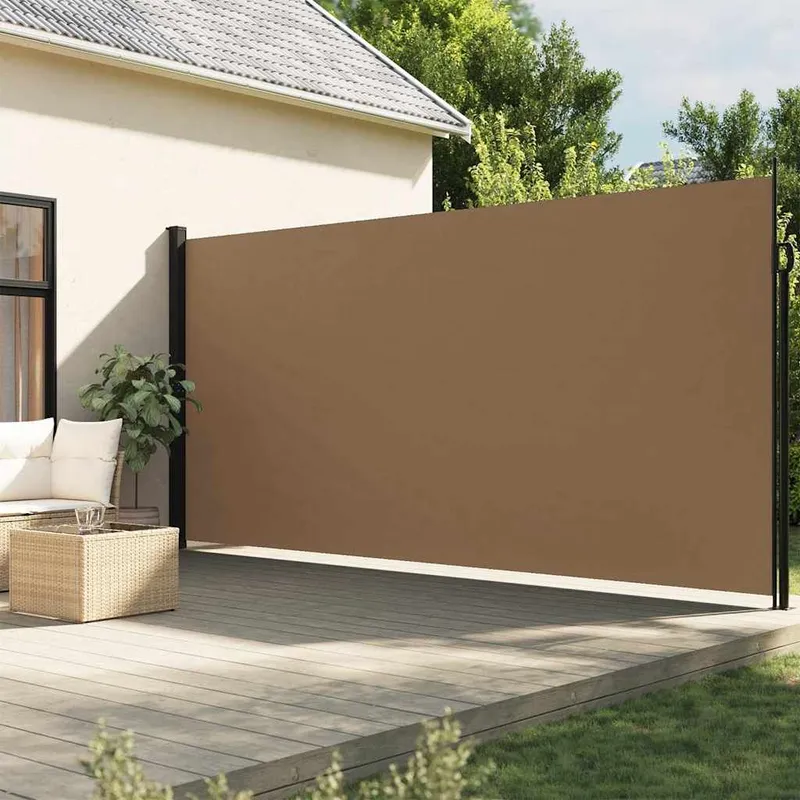 Seitenmarkise Ausziehbar Taupe 220x500 cm