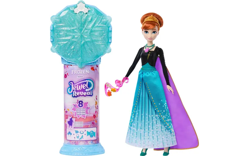 Disney Frozen Puppe la Eiskönigin Juwel Reveal Anna