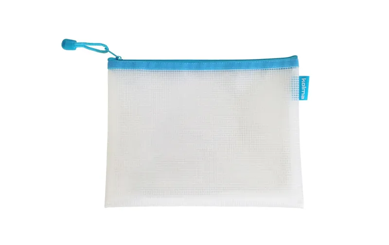 Kolma Etui Mesh Bag blanc/Hellblau, A5