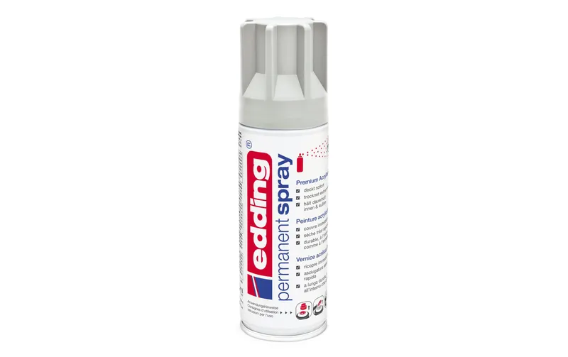 edding Acrylspray 5200 200 ml, Hellgrau matt