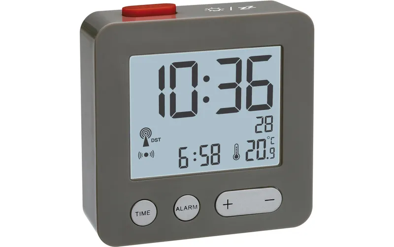 TFA Dostmann Funk-Wecker anthracite