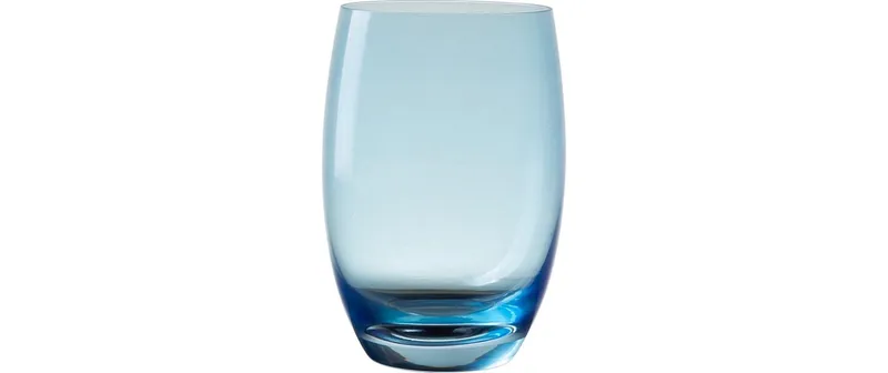 Lunasol Trinkglas Optima Color Tumbler 460 ml Barrel Hellblau