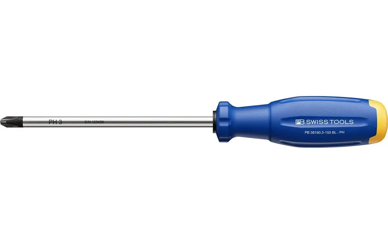 PB Swiss Tools PH-Kreuzschraubenzieher PB 38190.3-150 BL bleu