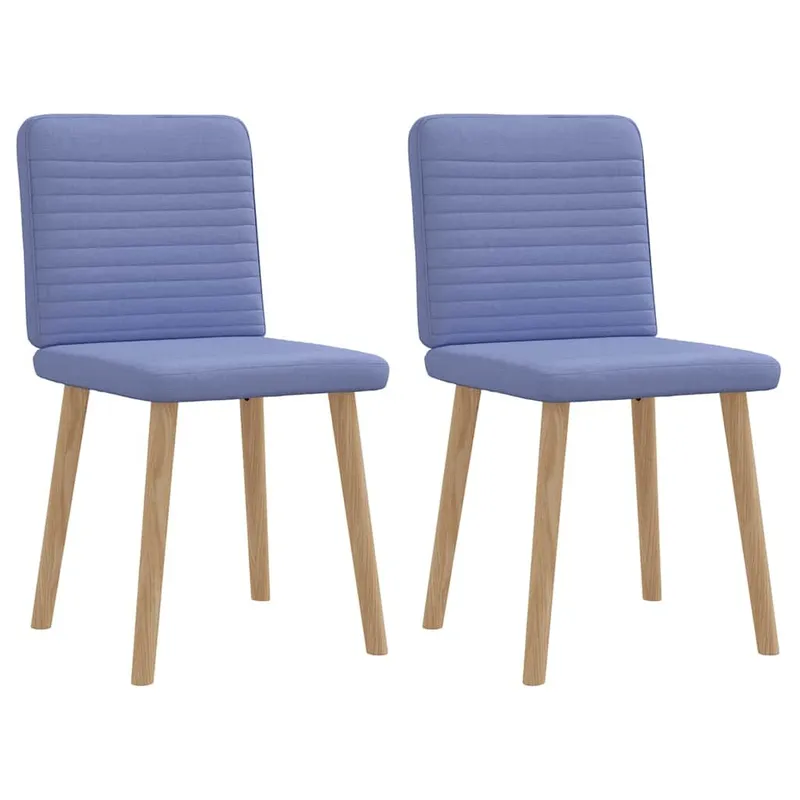 Esszimmerstühle 2 Stk. Jeansblau tessuto