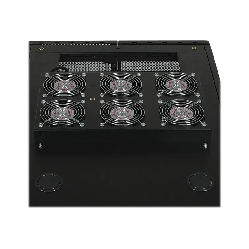 EATON TRIPPLITE Rack Enclosure Server Cabinet Roof Mount Fan Panel Airflow Mgmt 230V Rack roof, with 6 cooling fans AC 208-240V