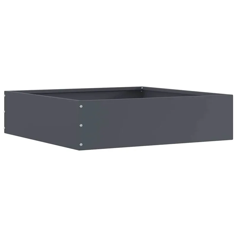 Rasenkante 50 x 50 x 13 cm Stahl Anthrazit