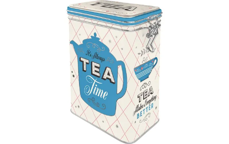 Nostalgic Art Vorratsdose Tea Home & Country 1.3 l, blu/bianco