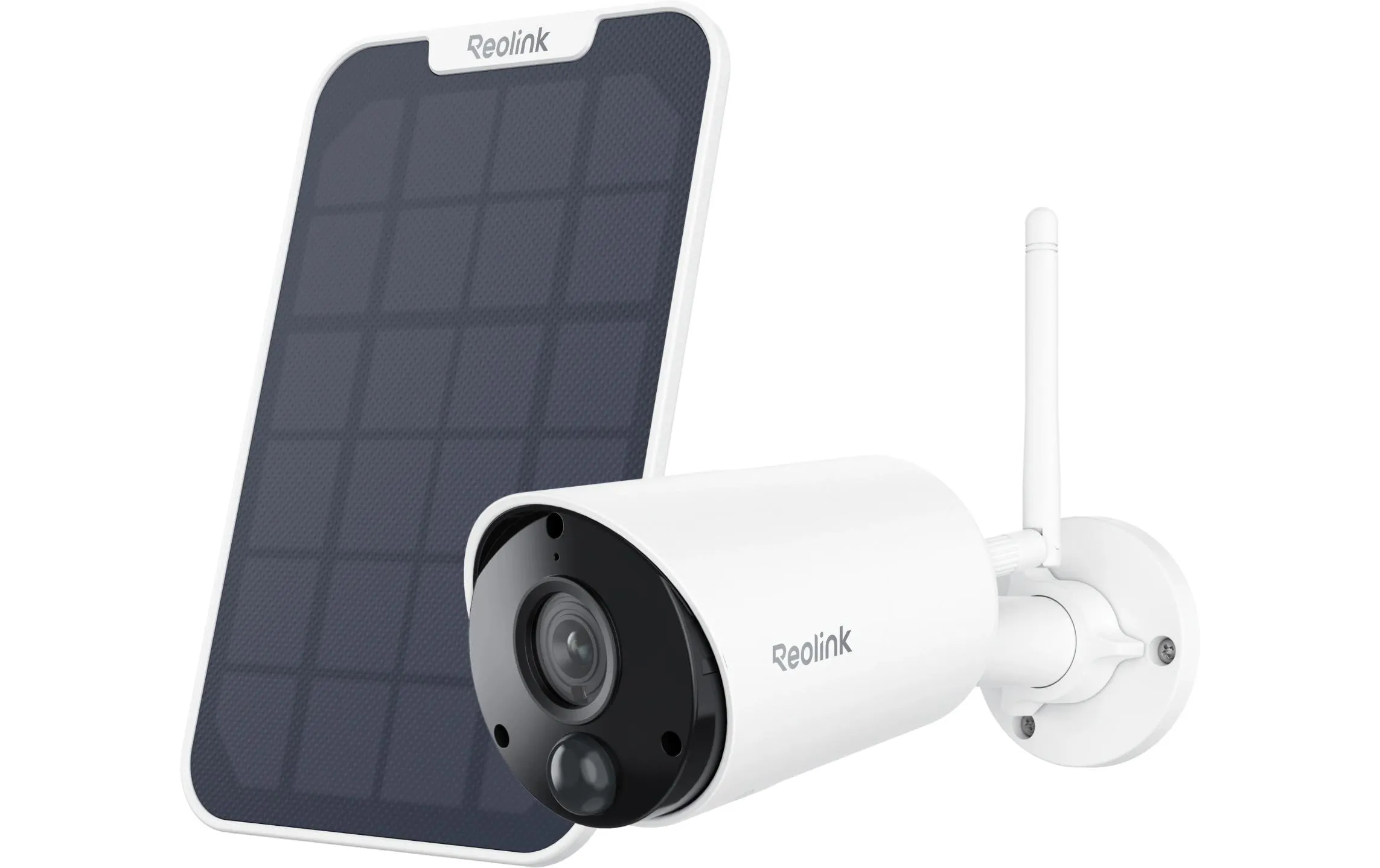 Reolink Argus B320 3MP WiFi Kamera + Solar 5MP, Aussen, Weiss
