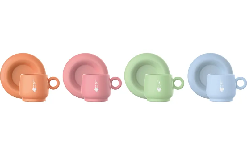 Bialetti Espressotasse Set grün,orange,blau, pink 60 ml, 1 pièces