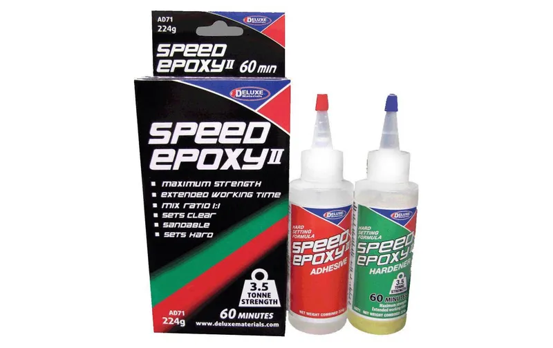 Deluxe Materials Modellbauklebtissu Speed Epoxy II 60 min. 224 g