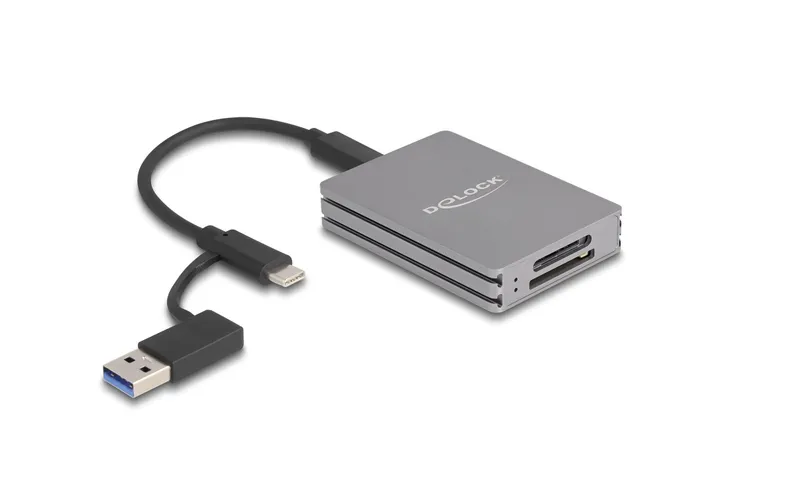 Delock Card Reader Extern 91013 USB Typ-C per SD/CFexpress Typ A