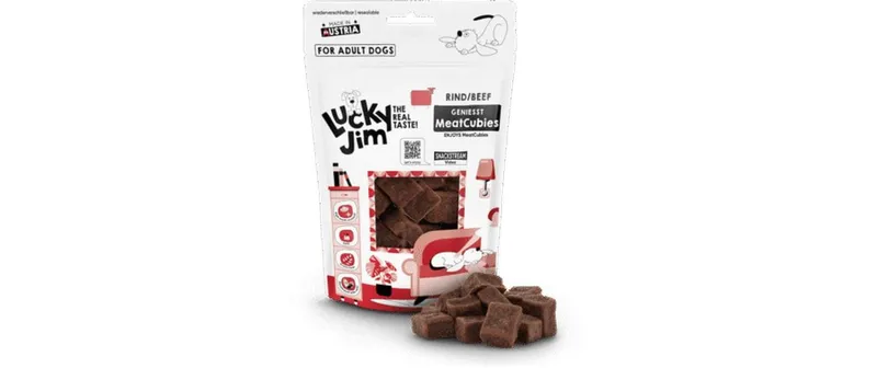 Lucky Jim Leckerli MeatCubies Rind 70 g