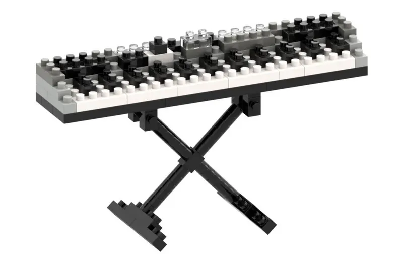 BRIXIES Bausteinmodell Keyboard aus 100 Bausteinen