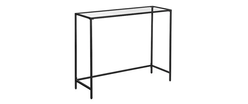 VASAGLE console table 100 x 35 x 80 cm, black