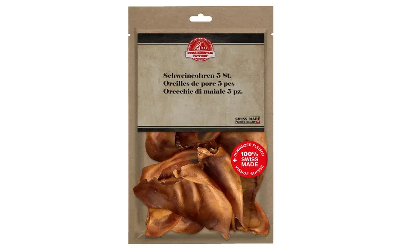 Swiss Mountain Petfood Schweineohren 5 Sück