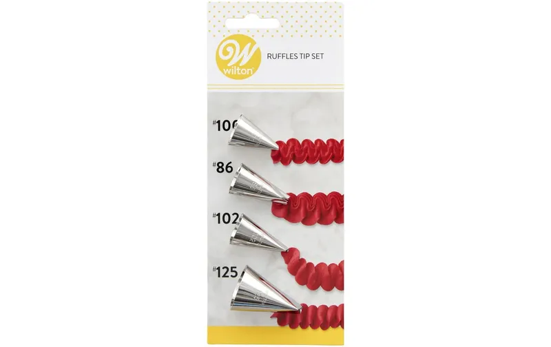 BackshopSchweiz Wilton Tüllen Ruffle Set Nr. 86, Nr. 100, Nr. 102, Nr. 125
