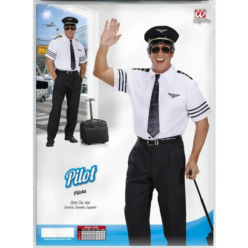 Hemd Pilot L weiss