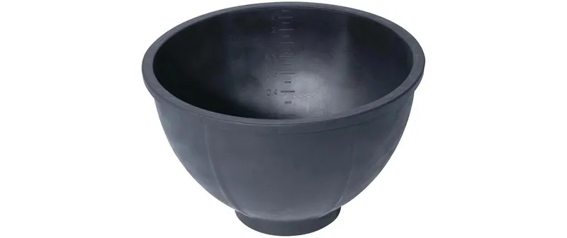 Toolland Gipsbecher Kautschuk rund schwarz 1.5 l
