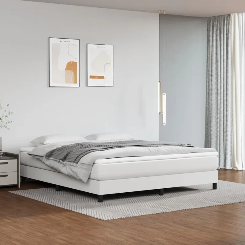 Taschenfederkernmatratze Mittel bianco 160x200x20 cm Kunstleder