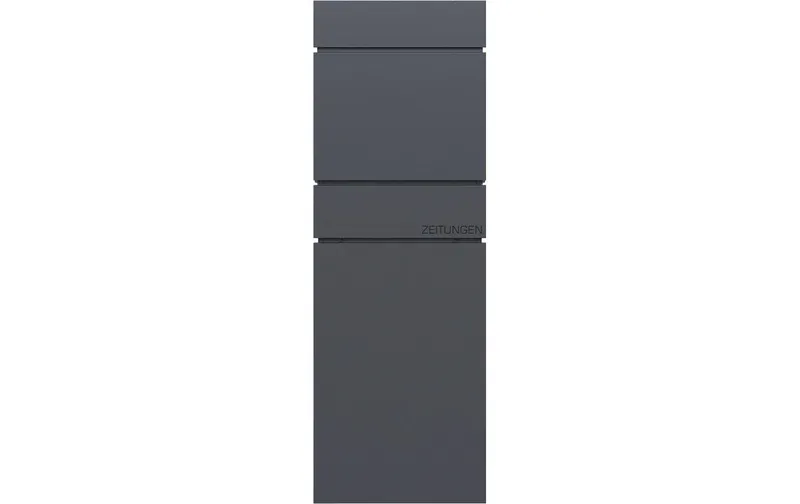 Holmberg Briefkasten 39.5 x 14.2 x 115 cm anthracite