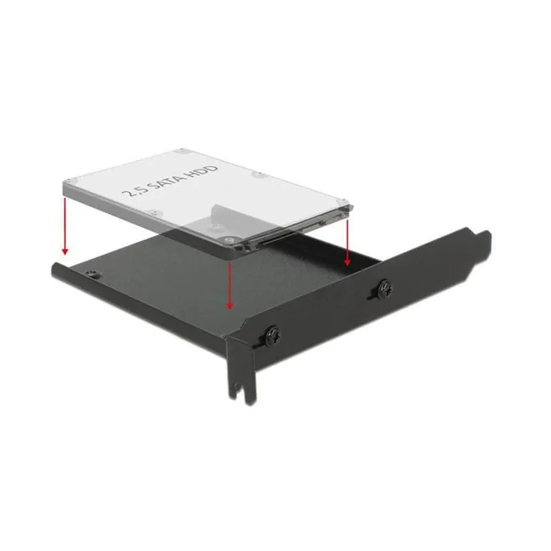 Delock 2.5"-Einbaurahmen avec Slot-Bracket