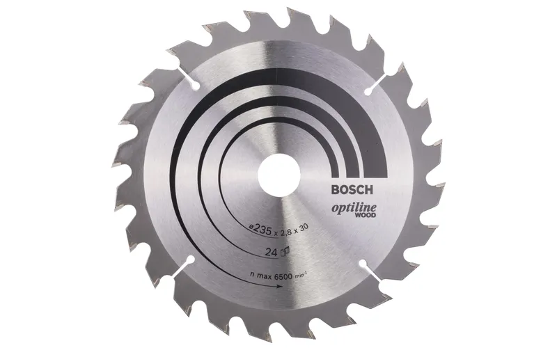 Bosch Professional Kreissägeblatt Optiline Wood, 235 x 30 x 2.8 mm, Z 24