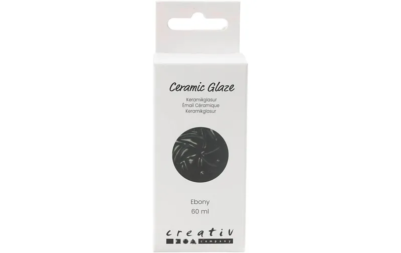 Creativ Company Keramikglasur 984 - 1101 °C, 60 ml, Ebony