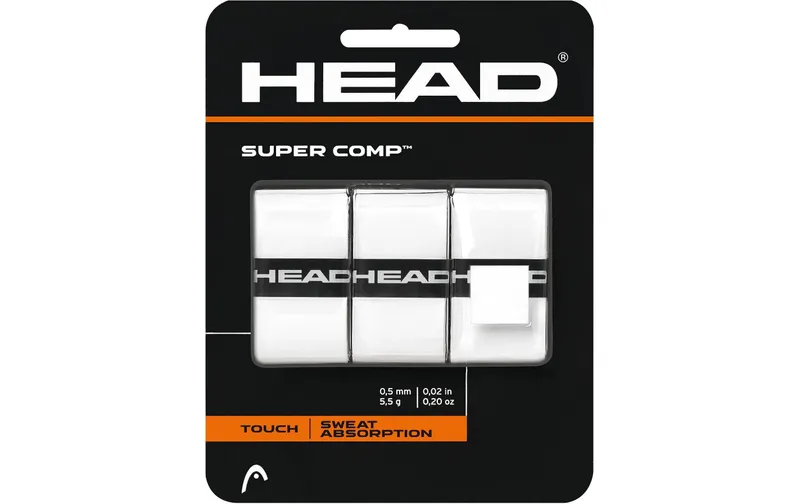 HEAD Tennis Grip Super Comp 3er-Pack, Weiss